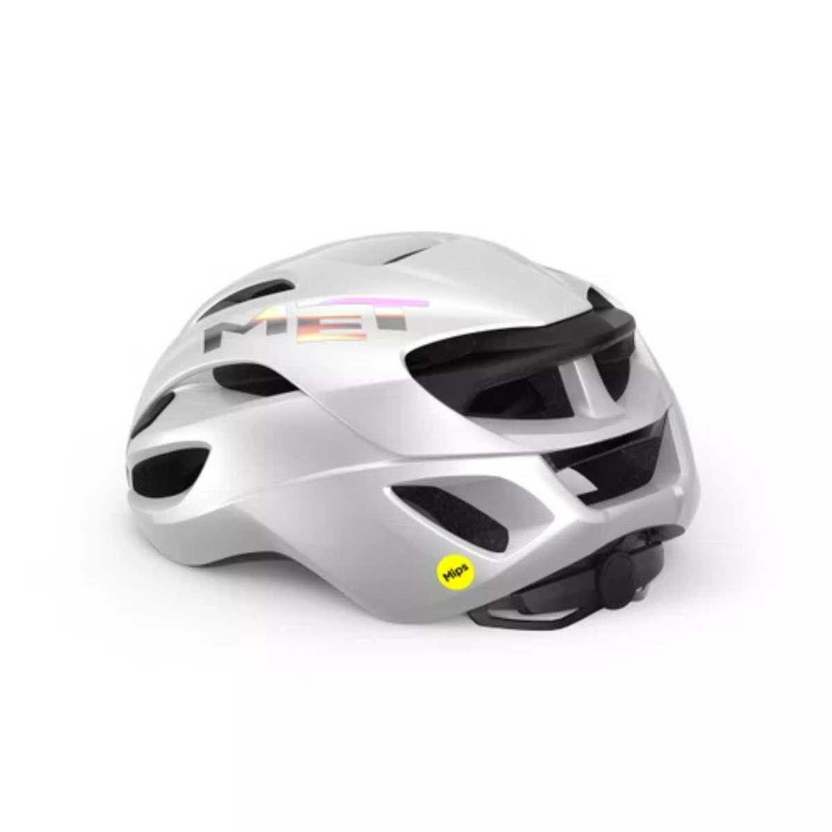 CAPACETE MET ROAD RIVALE MIPS BRANCO HOLOGRAF