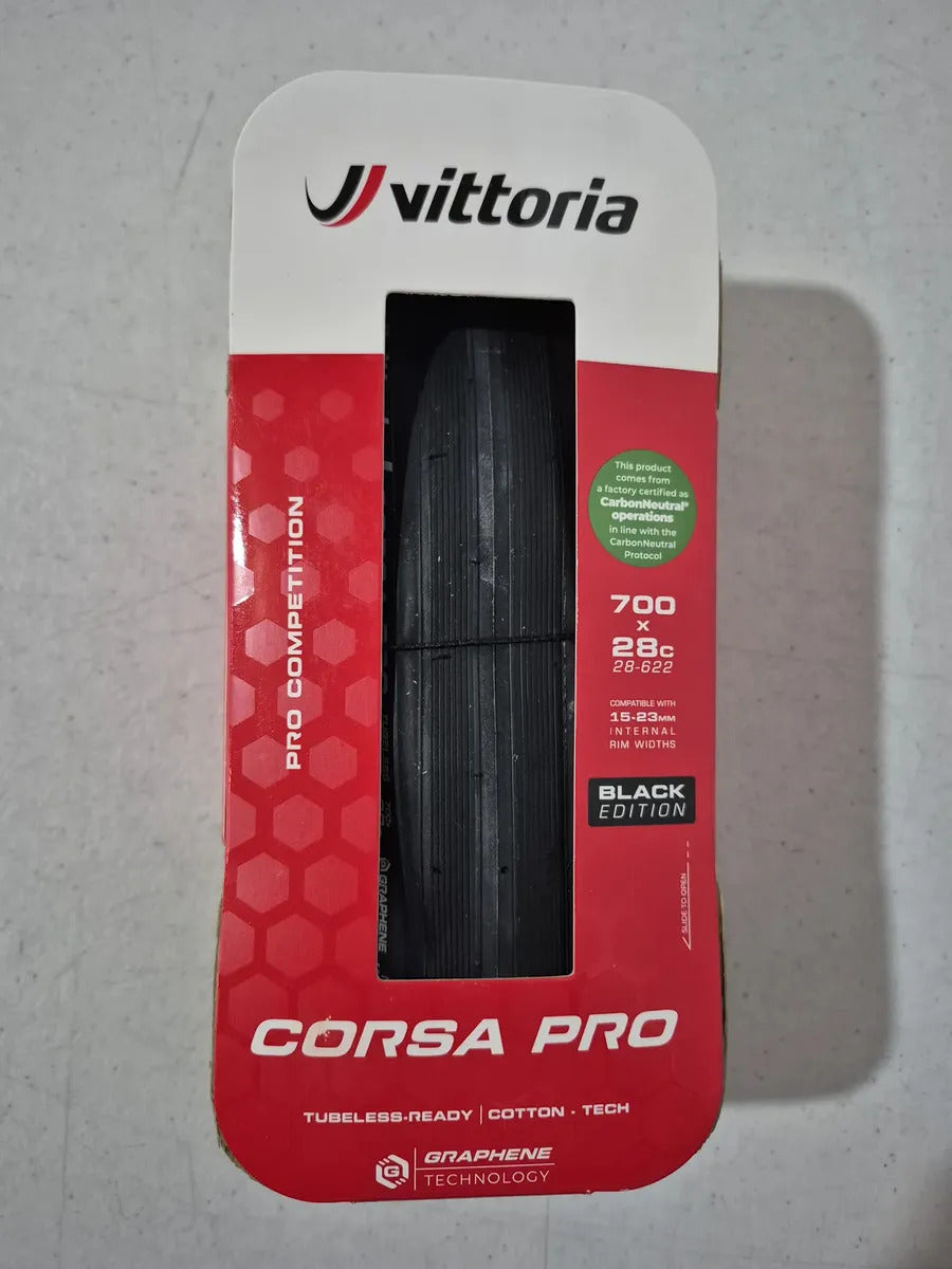 PNEU VITTORIA CORSA PRO BLACK SPECIAL EDITION 700 X 28 (28-622) TLR