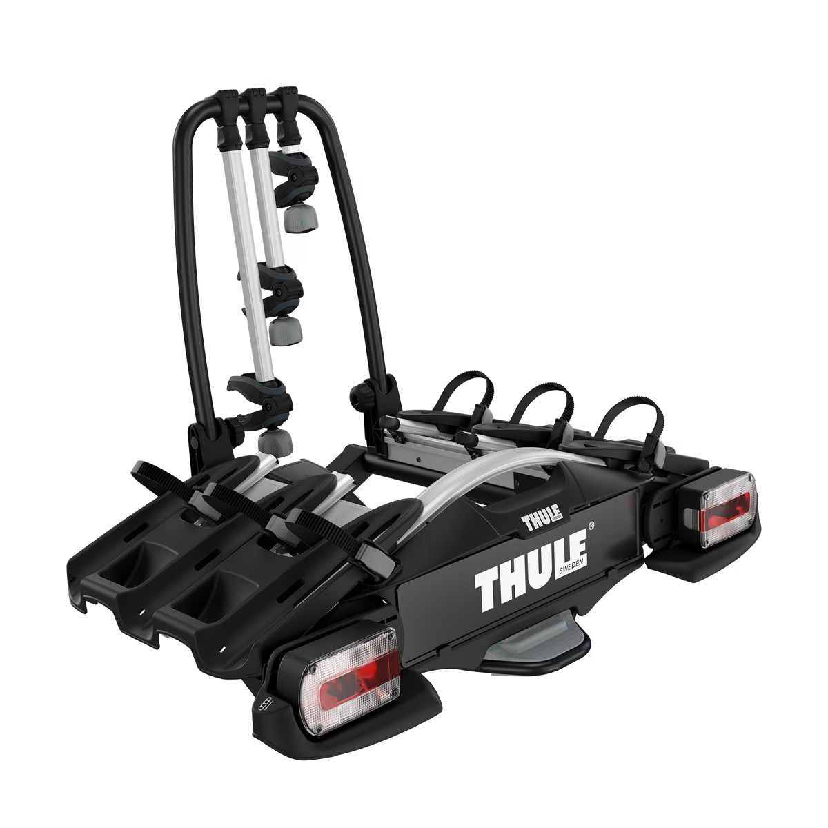 SUPORTE DE PLATAFORMA THULE VELOCOMPACT PARA 3 BICICLRTAS ENGATE DE 7 PINOS  Preto
