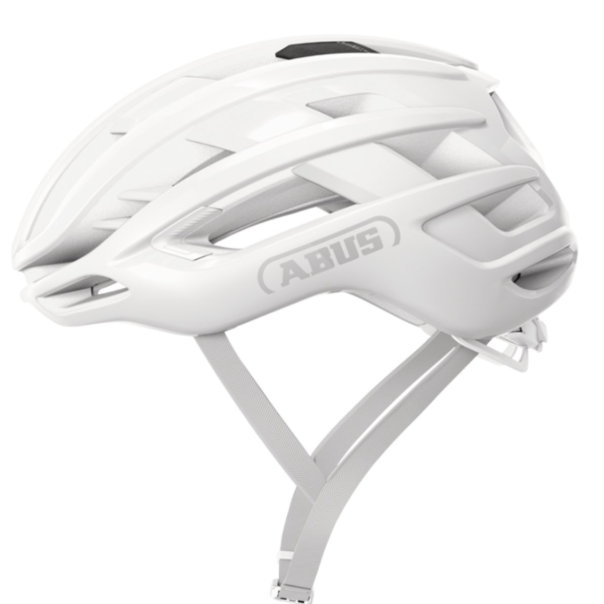 CAPACETE ABUS AIRBREAKER 2.0  BRANCO PURO TAM.M 54-58 CM CARBON
