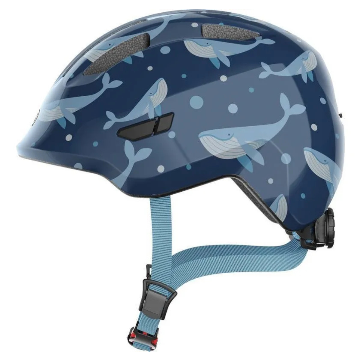 CAPACETE CICLISMO ABUS SMILEY 3.0  AZUL BALEIA TAM M
