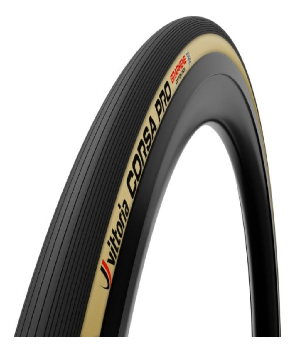 PNEU VITTORIA ROAD CORSA PRO 700X30 TUBELESS BEGE/PRETO