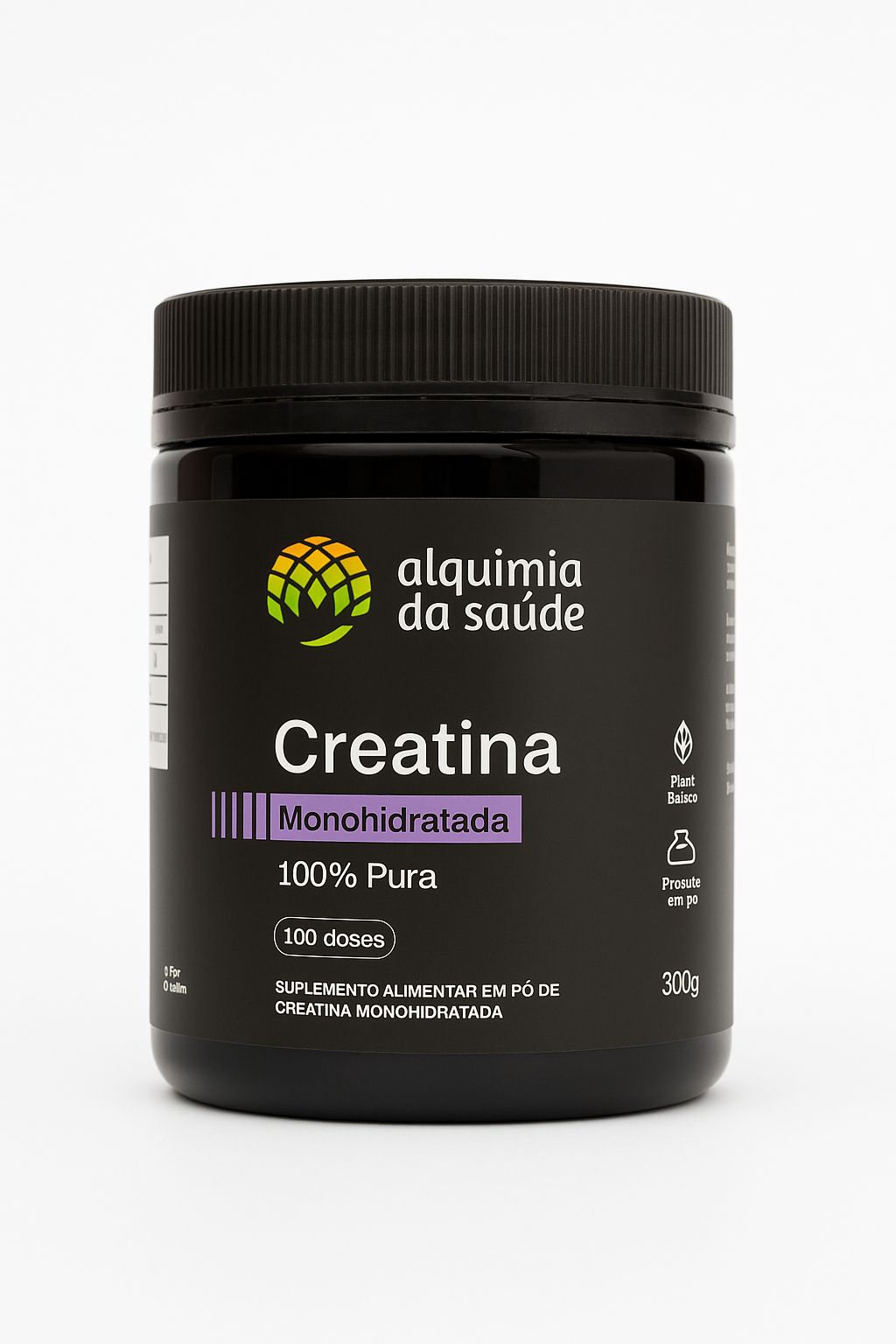 CREATINA MONOHIDRATADA ALQUIMIA DA SAUDE  300G PT