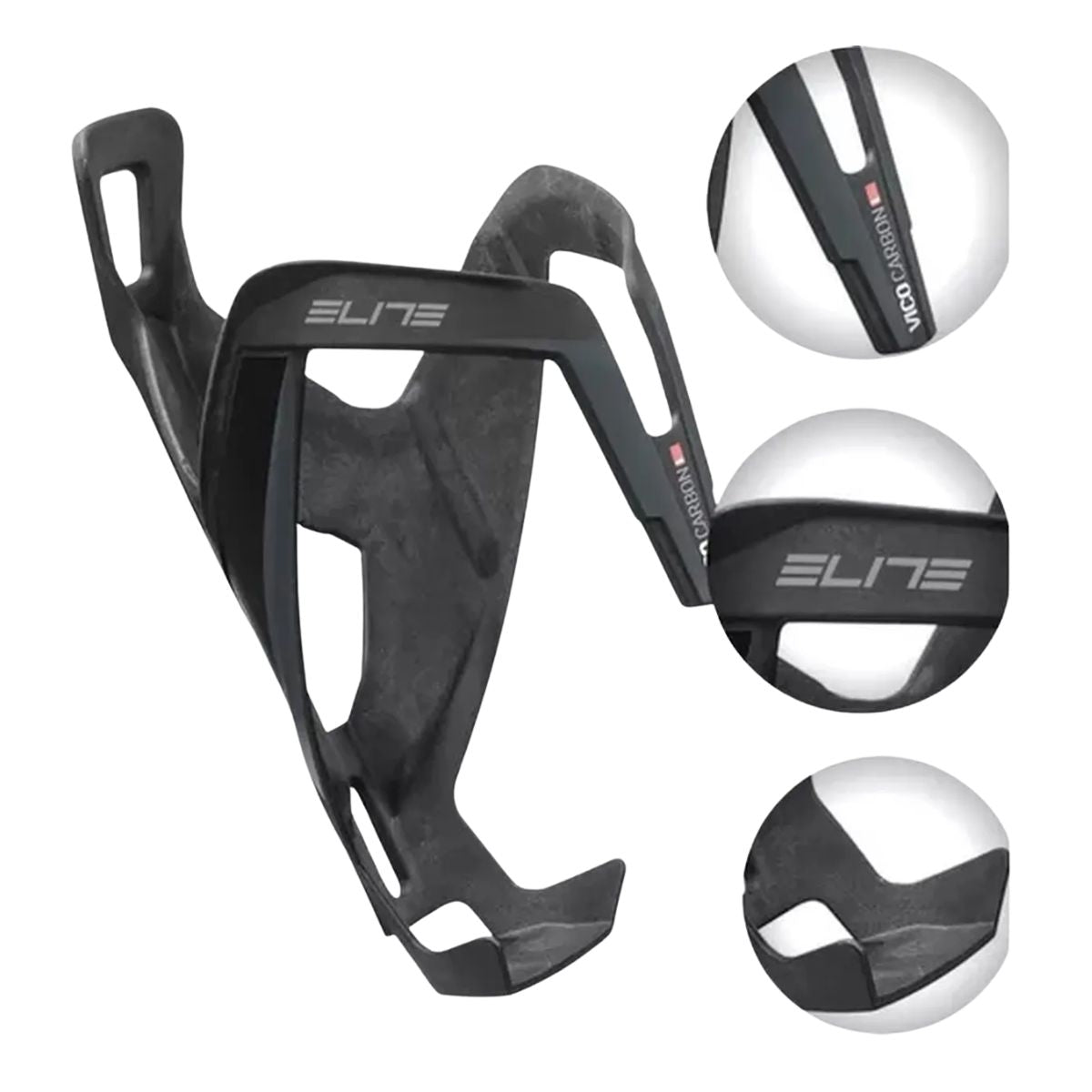 SUPORTE CARAMANHOLA SHIMANO ELITE  VICO CARBON PRETO FOSCO 2020