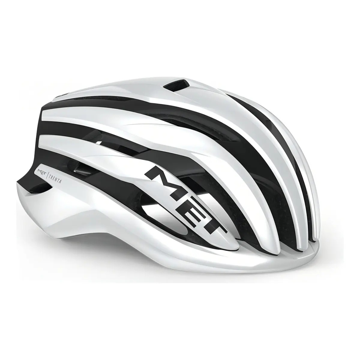 CAPACETE MET ROAD TRENTA MIPS BRANCO/PRETO P