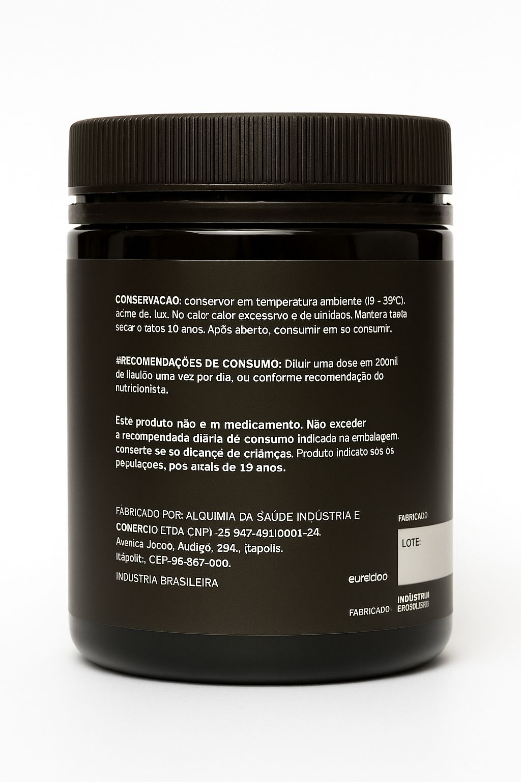 CREATINA MONOHIDRATADA ALQUIMIA DA SAUDE  300G PT