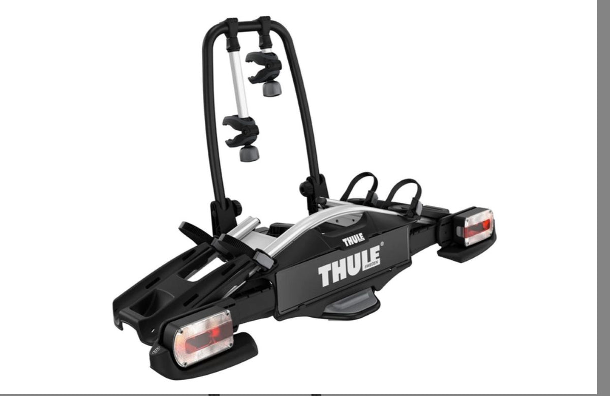 SUPORTE THULE VELOCOMPACT PARA 2 BICICLETAS PARA ENGATE  Preto