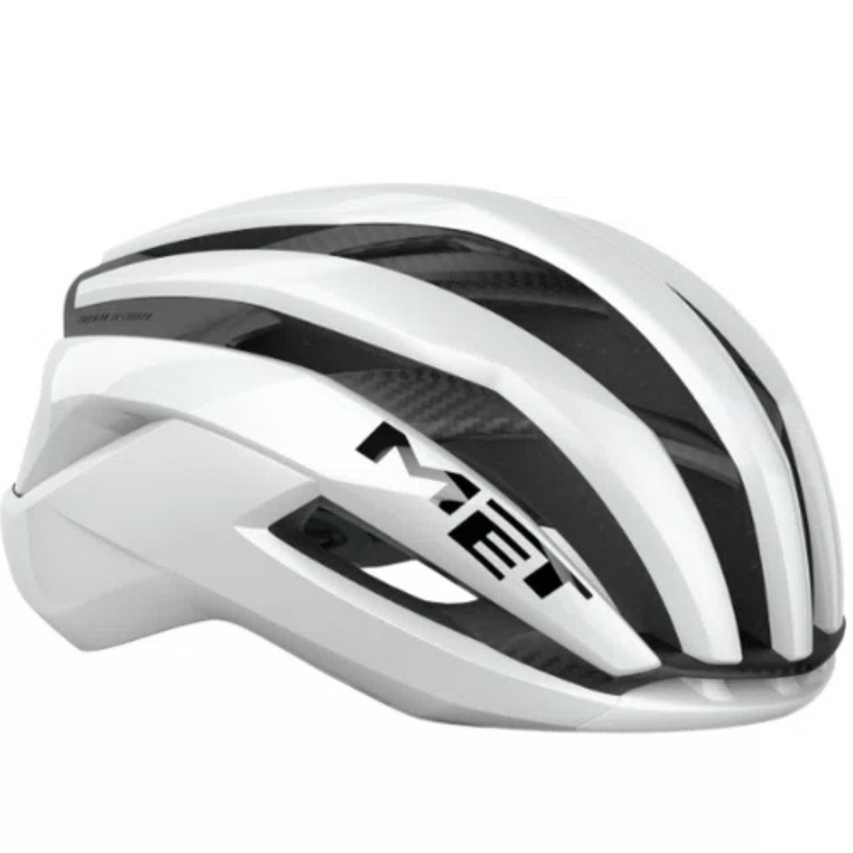 CAPACETE MET TRENTA 3K CARBON BRANCO S