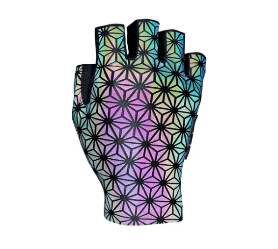 PAR DE LUVAS SUPACAZ DEDO CURTO OIL SLICK M